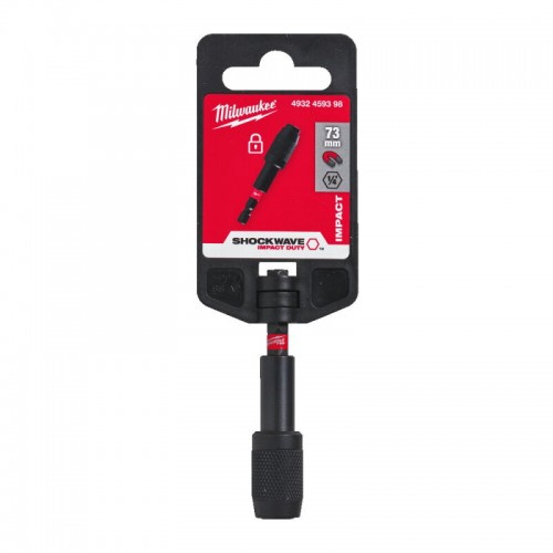 Держатель для бит магнитный ShW 1/4'' Hex MILWAUKEE,  с фиксатором, 73мм