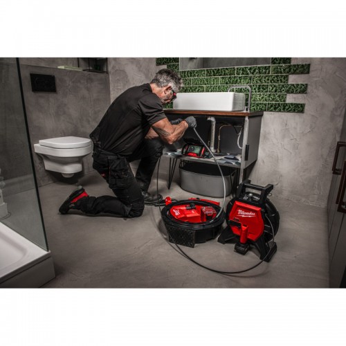 Машина прочистная аккумуляторная MILWAUKEE M12 HSFSM-602 (5м) (ЗУ, 2 аккум.Х6Ач)