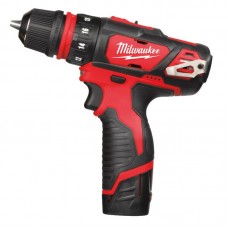 Дрель-шуруповёрт аккумуляторная MILWAUKEE M12 BDDXKIT-202C (32 Нм) (2насадки+ЗУ+2акк.Х2Ач+кейс)