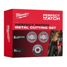 Набор абразивных дисков PRO+ 125 х 1 мм + гайка Fixtec, MILWAUKEE