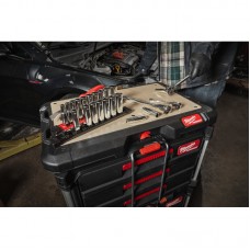 Набор головок торцевых хромированных дюймових ⅜″ MILWAUKEE на планке (10шт)