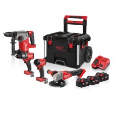 Набор из 4х инструментов аккумуляторных бесщеточных MILWAUKEE M18 FPP4BJ-503P