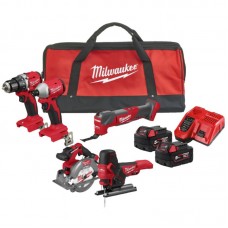 Набор из 5ти инструментов аккумуляторных бесщеточных MILWAUKEE M18 BLCPP5A-502B
