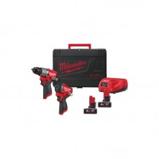 Набор из 2х инструментов аккумуляторных бесщеточных MILWAUKEE M12 FPP2X2-402X (ЗУ+2акк.Х4Ач+кейс)