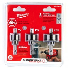 Набор коронок Shockwave MILWAUKEE Ø22/29/35мм