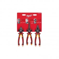 Набор инструмента шарнирно-губцевого VDE MILWAUKEE, (3шт)