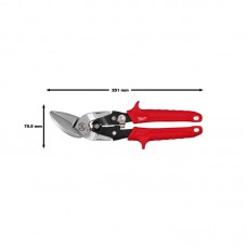 Набор ножниц по металлу MILWAUKEE, (2шт)  (правый / левый рез)