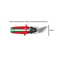 Набір ножиць по металу MILWAUKEE, (2шт) (правий/лівий різ)