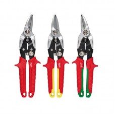 Набор ножниц по металлу MILWAUKEE, (3шт) (прямой / правый  / левый рез)