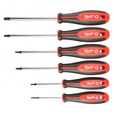 Набор отверток магнитных с трехгранной рукояткой MILWAUKEE TORX, (6шт)