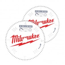 Набор дисков пильных MILWAUKEE Ø254x30x60зуб. + Ø254x30x80зуб.