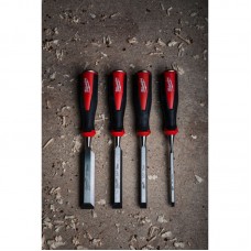 Набор плоских стамесок MILWAUKEE, (6, 12, 19, 25мм) (4шт)