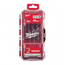 Набор сверл по металлу кобальтовых HSS-Co PACKOUT MILWAUKEE, DIN338, (8шт) (3-10мм)