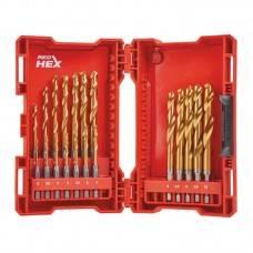 Набор сверл по металлу RedHEX SHOCKWAVE™ HSS-TiN PACKOUT MILWAUKEE, (19шт) (2-10мм)