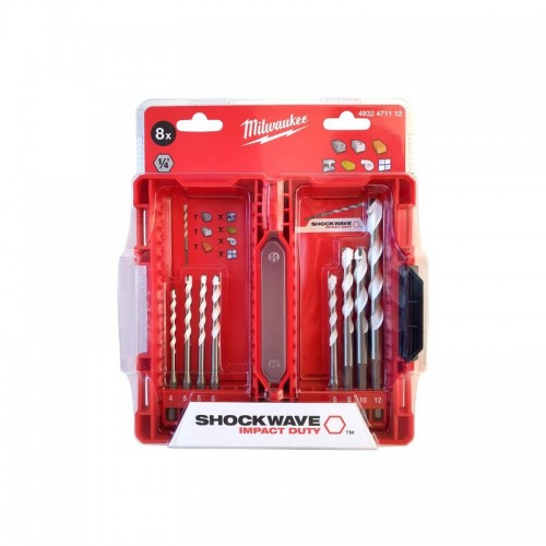 Набор сверл универсальных ShW HEX MILWAUKEE (8шт) (4-12мм), (замена на 4932493871)
