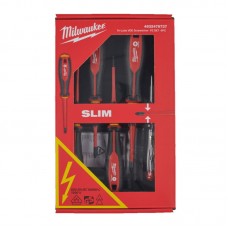 Набір викруток тригранних ізольованих VDE MILWAUKEE, (SL3/SL4/PZ1/PZ2/викрутка-тестер), (5шт)