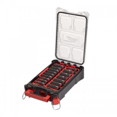Набор головок ударных ShW 1/2\" STD PACKOUT™ MILWAUKEE, удлиненных, (10-24мм) (16шт)