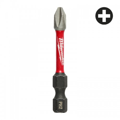 Бита SHOCKWAVE MILWAUKEE, PH2, 50мм, (10 шт)