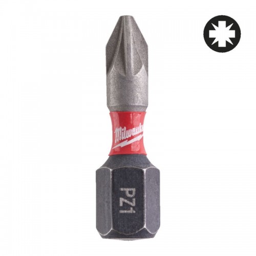 Бита SHOCKWAVE MILWAUKEE, PZ1, 25мм, (2шт)