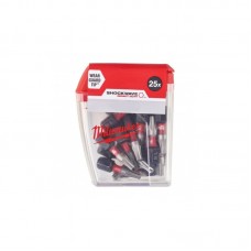 Бита SHOCKWAVE MILWAUKEE, PZ2, 25мм, (25шт)