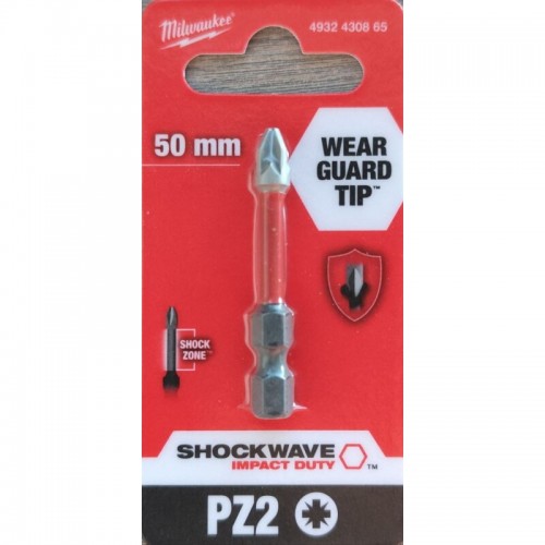 Бита SHOCKWAVE MILWAUKEE, PZ2, 50мм