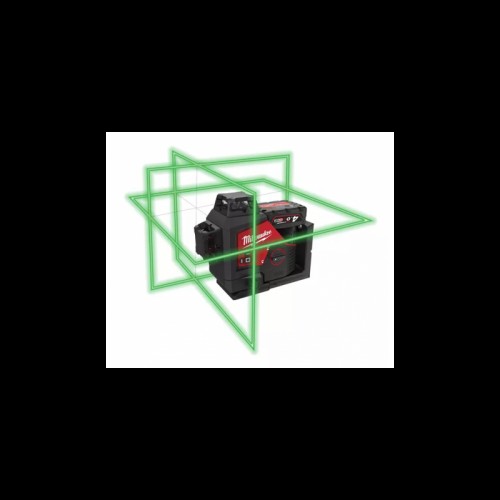 Нивелир лазерный аккумуляторный 3D MILWAUKEE M12 A3PLO-401C  (360˚, зелёный луч) (ЗП+1акк.Х4Ач+кейс)
