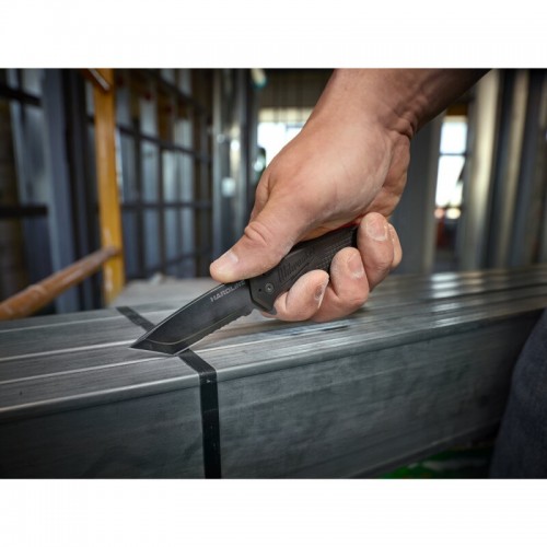 Нож складной  HARDLINE Serrated MILWAUKEE с серейторным лезвием 75мм
