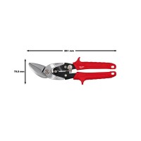 Ножиці по металу офсетні (45 °) MILWAUKEE (лівий різ)