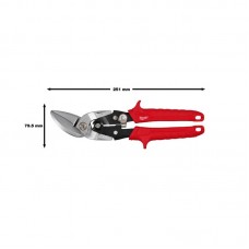 Ножницы по металлу офсетные (45°) MILWAUKEE (левый рез)