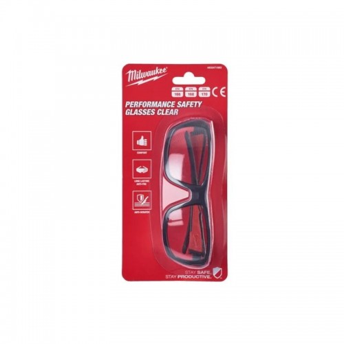 Очки защитные PERFORMANCE MILWAUKEE, с покрытием AS/AF (прозрачные)
