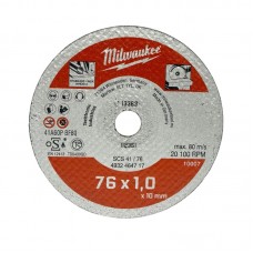 Диск отрезной по металлу MILWAUKEE, SCS41/76х1; Ø76мм, для M12 FCOT (5шт)