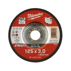 Диск отрезной по металлу MILWAUKEE, SC 42/125х3 PRO+, Ø125мм