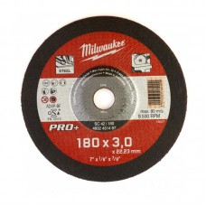Диск отрезной по металлу MILWAUKEE, SC 42/180х3 PRO+, Ø180мм