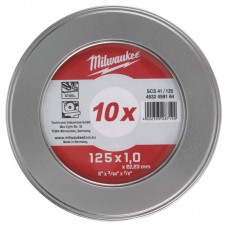 Диск відрізний по металу MILWAUKEE, SCS 41/125х1, Ø125мм, (10шт)