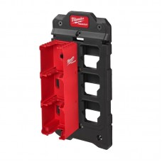 Полка для хранения 3-х аккумуляторов M18 для стеллажной системы PACKOUT MILWAUKEE (102x102x330мм)