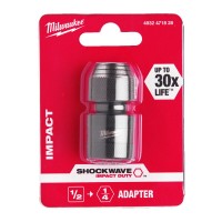 Перехідник ShW MILWAUKEE, з квадрата 1/2" на 1/4" Hex