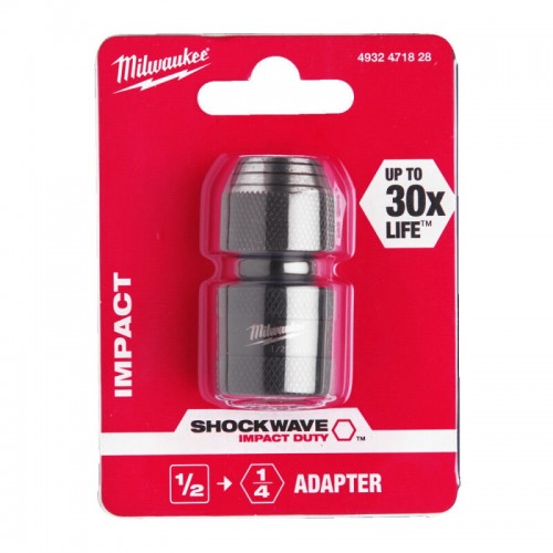 Переходник ShW MILWAUKEE, с квадрата 1/2'' на 1/4'' Hex