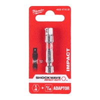 Переходник ShW MILWAUKEE, с 1/4'' Hex на 1/4'' квадратный хвостовик