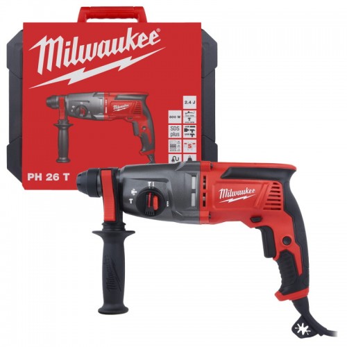 Перфоратор 3-режимный SDS PLUS MILWAUKEE PH 26 T (2,4 Дж)