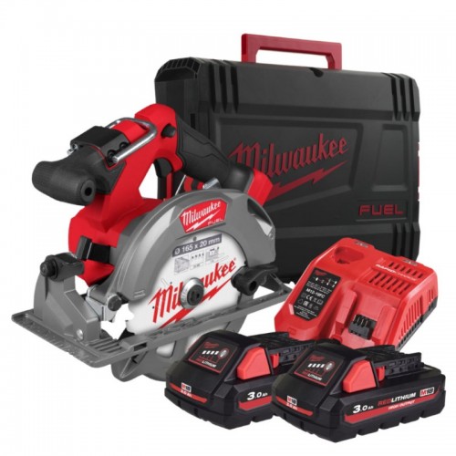 Пила дисковая акумуляторная бесщёточная MILWAUKEE M18 FCS552-302X, Ø165мм (ЗУ+2Х3Ач+HDкейс)