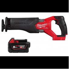 Пила сабельная аккумуляторная бесщёточная MILWAUKEE M18 FSZ-0 (каркас) + M18 B5 подарок