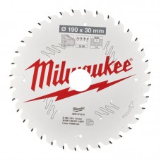 Диск пильный по дереву PFTE THIN KERF MILWAUKEE, Ø190х30х1,6мм, 36 зуб.