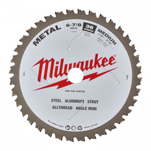 Диск пильный по металлу MILWAUKEE, CSB PM Ø174 x 20 x 1,6 x 36зуб.