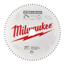 Диск пильный по алюминию PFTE MILWAUKEE, Ø254х30х3,0мм, 80 зуб.