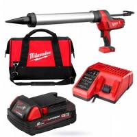 Пистолет для герметика аккумуляторный MILWAUKEE C18 PCG/600A-201B (600мл) (ЗУ+1акк.Х2Ач+сумка)