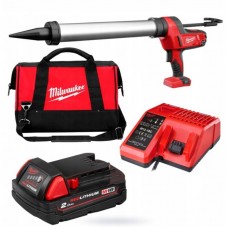 Пистолет для герметика аккумуляторный MILWAUKEE C18 PCG/600A-201B (600мл) (ЗУ+1акк.Х2Ач+сумка)