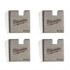 Плашки для резьбонарезного инструмента MILWAUKEE FPTD 2\" NPT HS (4шт) (для M18 FPT)