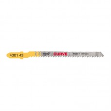 Полотна для лобзіка Curve MILWAUKEE, 75х2,5мм, (5шт)