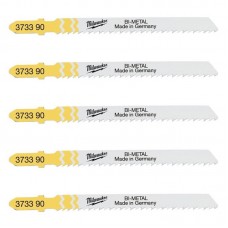 Полотна для лобзика T101BF Bi-Metal MILWAUKEЕ, 75х2,5мм, (5шт)