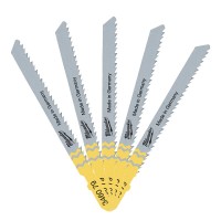 Полотна для лобзика T101BR MILWAUKEE, 75х2,5мм, (5шт), (обратный рез)